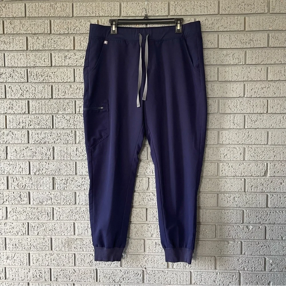 Figs Zamora Jogger Scrub Pants Navy Blue Size XL